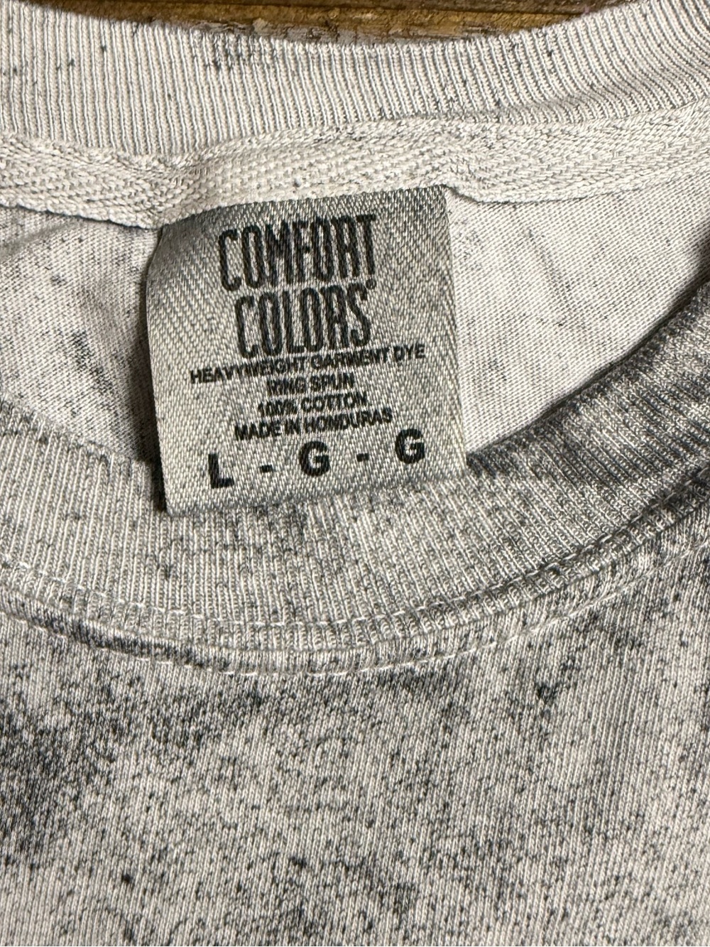 Comfort Colors Smoke Colorblast Short-Sleeve Tee with Coffin Graphic - Picture 2 of 6